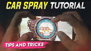 PUBG Mobile Car Spray Tutorial | Car Spray Tips And Tricks