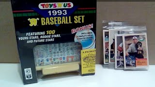 1993 Toys R Us Baseball Box Set Break + Milkbone Dog Treats Baseball Cards!!!