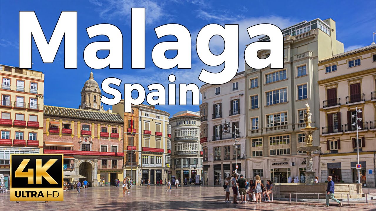 Malaga, Spain 🇪🇸 Costa del Sol Summer Walk 2025 - 4K 60fps Ultra Smooth ​[Binaural ASMR]