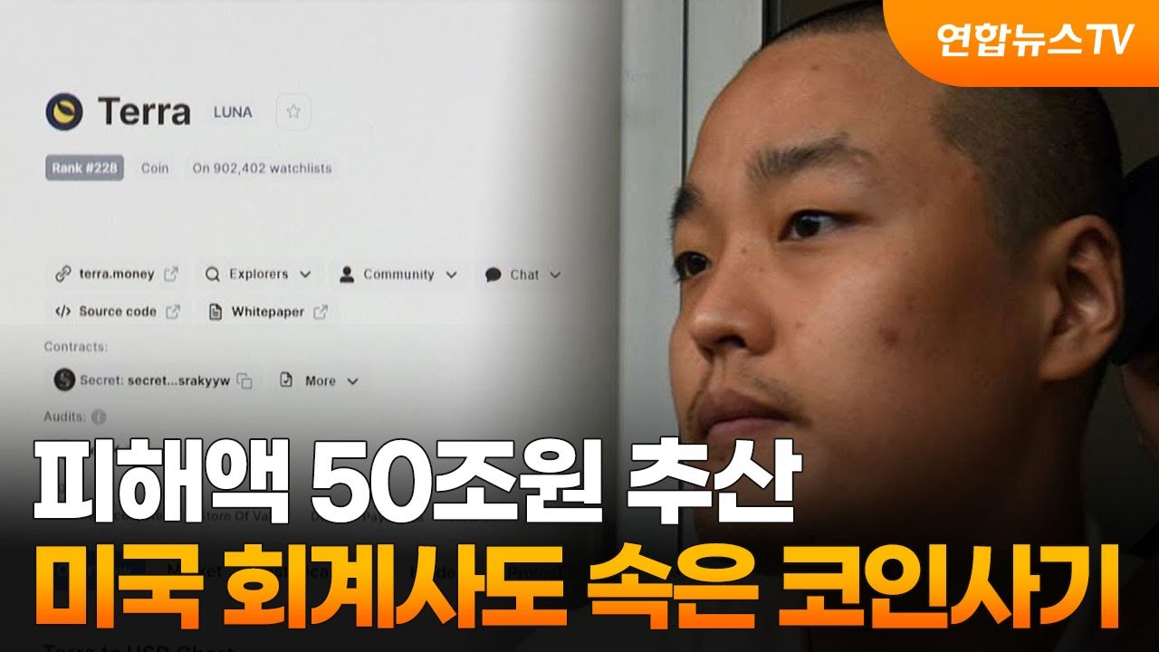 피해액 50조원 추산…미국 회계사도 속은 테라·루나 코인사기 / 연합뉴스TV (YonhapnewsTV)