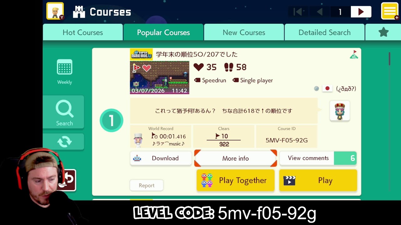 Endless Expert! (78 Lives | 1,536 Clears) Family Friendly Mario Maker 2 | Nintendo Switch 2