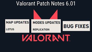 Valorant Patch Notes 6.01 (Lotus, Replication, Bug Fixes)