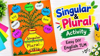 Singular & Plural Activity 🌳 | Easy DIY English TLM | School Project