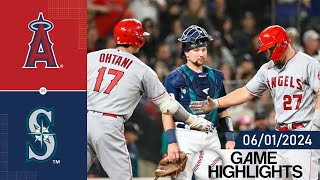 Seattle Mariners Vs Los Angeles Angels Game Highlights 06/01/2024 | MLB Highlights 2024