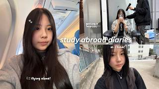 Details STUDYING ABROAD in china ✈️ flying alone, desk tour, last family meal, first haircut in china Guide