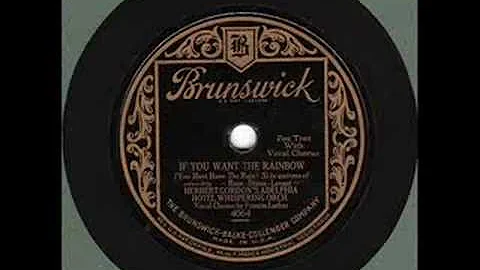 Herbert Gordon's Adelphia Hotel Orch If You Want T...
