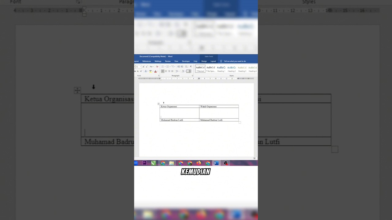 Cara Buat Kolom Tanda Tangan Di MS Word 