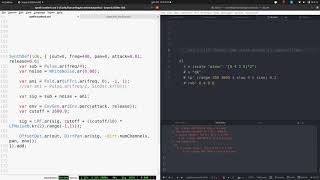 supercollider + tidalcycles: custom synth tweak
