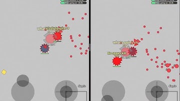 Is this cheating!? Controlling 2 screens with one device (diep.io)