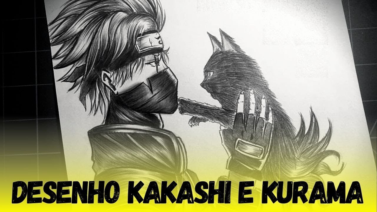 Leo Desenhista on X: Quer aprender a desenhar o Kakashi com e sem
