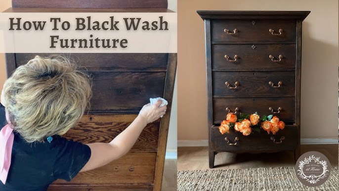 How to Paint Furniture Black Distressed (Without Sanding!) - The Honeycomb  Home