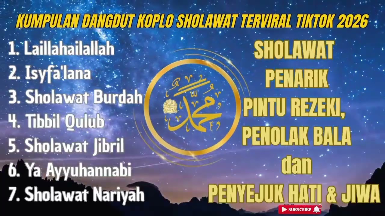 SHOLAWAT DANGDUT KOPLO FULL ALBUM TERBARU TIKTOK | SHOLAWAT PEMBUKA PINTU REZEKI PALING MUSTAJAB 