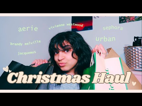 CHRISTMAS HAUL: vivienne westwood, jacquemus, urban, brandy, aerie, sephora