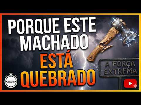 POR QUE esse MACHADO de 100 ANOS estava quebrado.A VERDADE