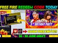 FREE FIRE REDEEM CODE TODAY JUNE 26 REDEEM CODE FREE FIRE | FF REDEEM CODE TODAY JUNE 26