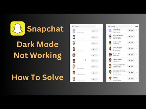 How To Fix Snapchat Dark Mode Problem || Fix Snapchat Names Not Visible In Xiaomi Phones