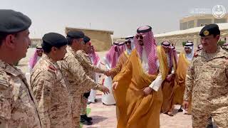 الأمير سعود بن بندر يتفقد وحدات القطاع الشرقي للحرس الوطني بمحافظة الأحساء. واس