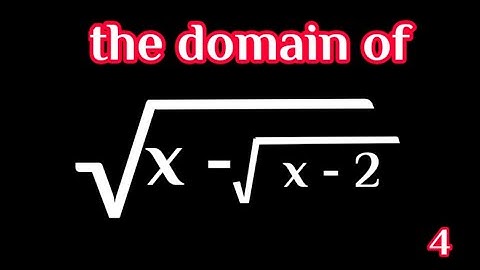 Function- finding domain of a nested square root functions
