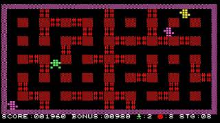 Bomber Man  爆弾男 (Sharp MZ-800) - Gameplay