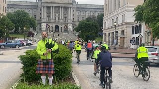 Cyclists honor riders killed in Pa. last year with "Ride of Silence" in Harrisburg