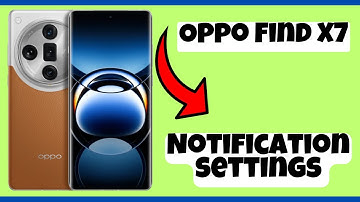 Notification settings Oppo Find X7 || How to set notifications || Notification options
