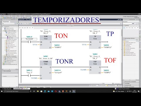 TIA PORTAL - TEMPORIZADOR TON / TP / TOF / TONR - FUNCIONAMIENTO Y EXPLICACION PASO A PASO / PLC.