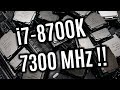 I78700k  10 new 6core records with up to 7300 mhz en