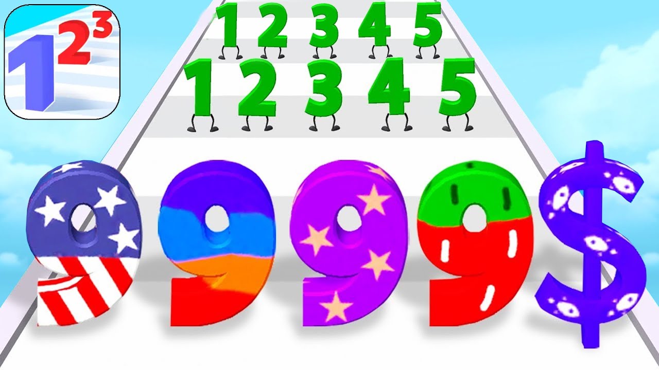 New Satisfying Mobile Game All Levels Gaming Number Masters Play 999 Tiktok Gameplay Walkthrough