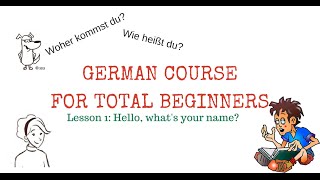 Start your first german lesson - learn with how to say hello and what
name is, where you live, some important verbs through dialogues
interactiv...