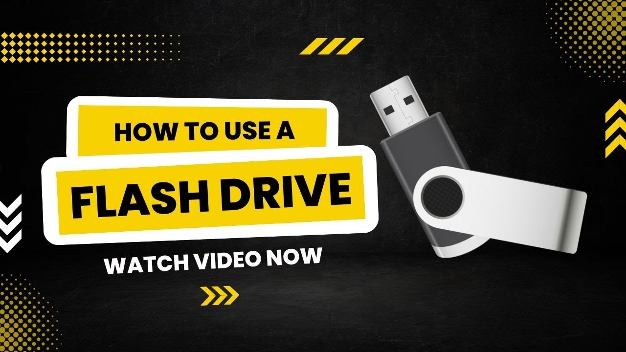 How To Use A Flash Drive For Beginners On Computer - YouTube