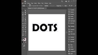 Dotted Text Effect in  Adobe Illustrator