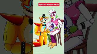 Which Glamrock Freddy Baby Is Correct? | Challenge! Fnaf Memes | Funny Cartoon Animation #Shorts
