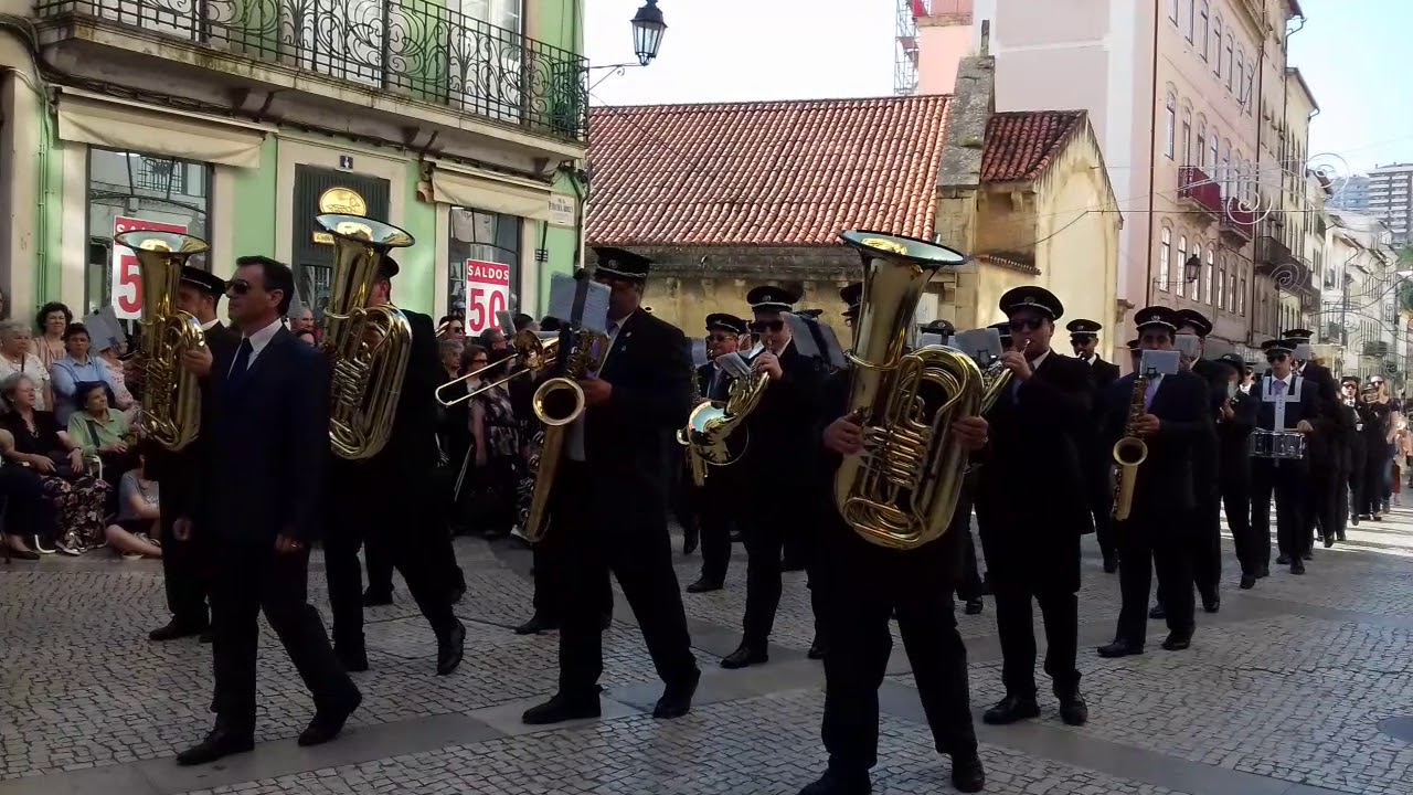 Filarmónica  Boa Vontade Lorvanense na  Procissão  da  Rainha Santa,  2018