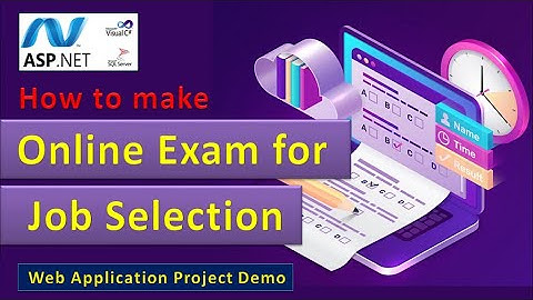 Online Exam for Job Selection C# asp.net Sql Server Online Project | recruitment | asp184 #highblix