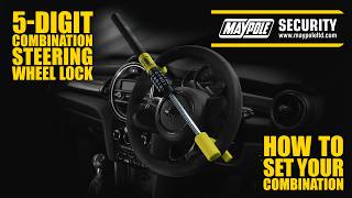 MP9051 5-Digit Combination Steering Wheel Lock | How to set your combination