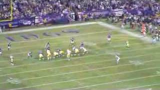 Brett Favre TD pass 421 vs Minnesota Vikings 9/23/07