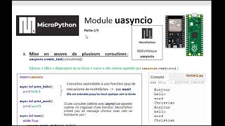 Asynchronous Programming Part 2/4: uasyncio module News
