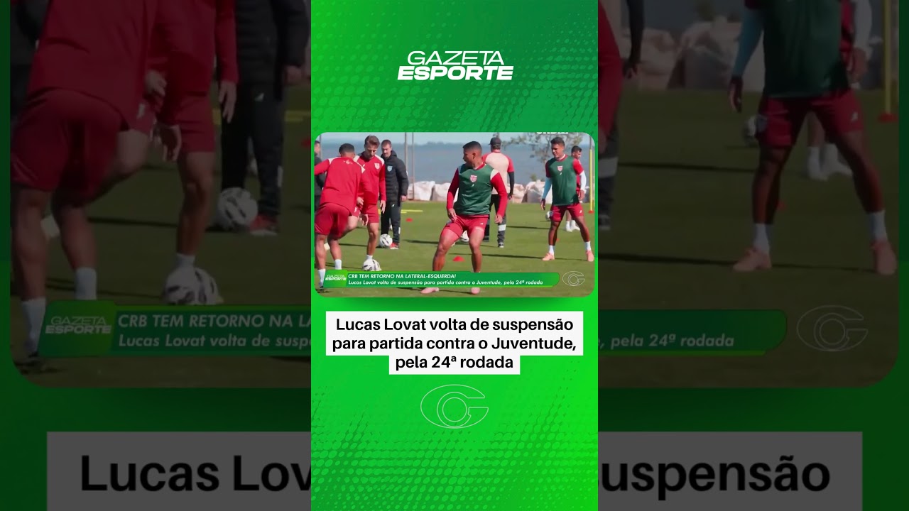Lucas Lovat volta de suspensão - 24/08/2026