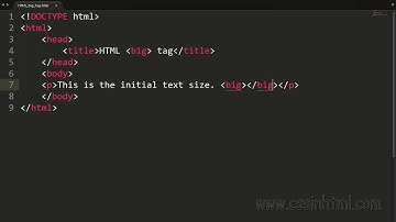 HTML big Tag