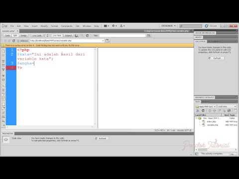 Membuat Variable Pada PHP