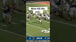 High School Football Freshman Shocks Crowd: Jet Sweep Double Knockdown  