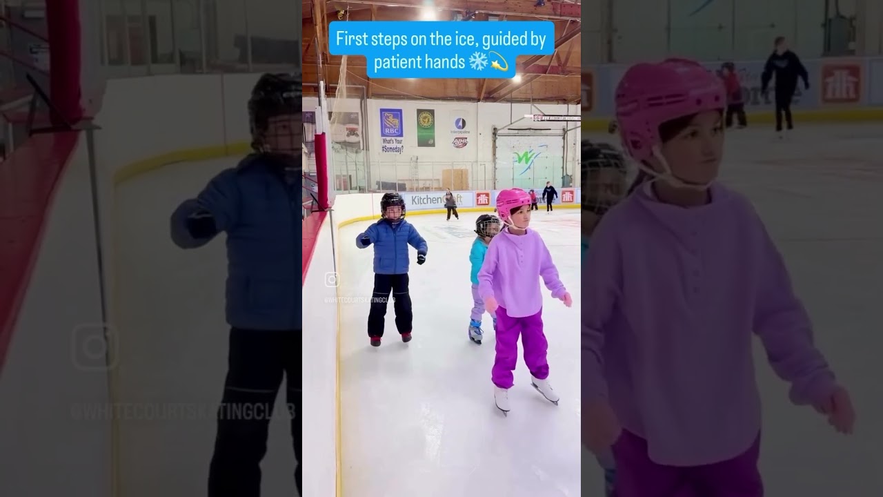 ✨ Gliding across the ice at CanSkate in her blue Balance Blades! 💙