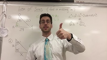 Professor Noy Law of Sines to find missing angle