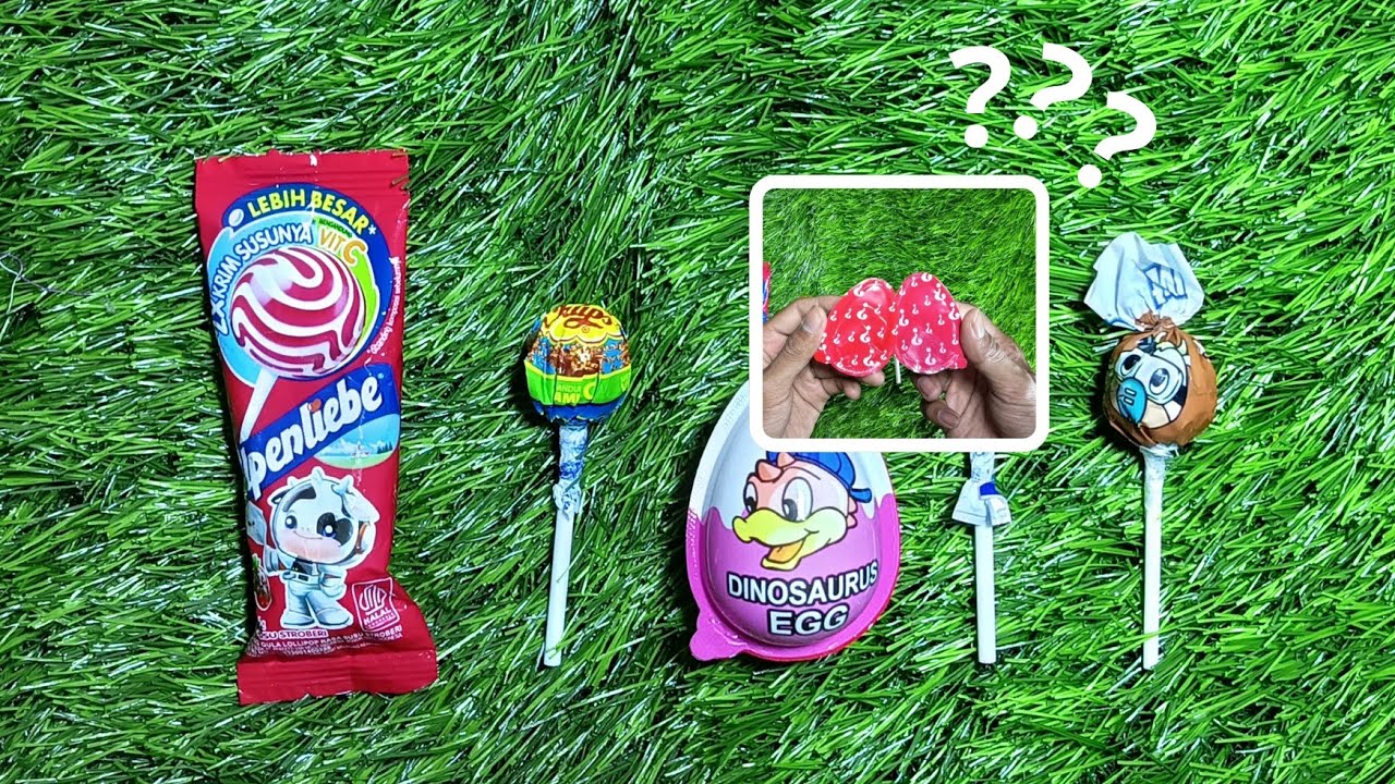 ASMR. Most populer candys / Rainbow lolipop candy / Unboxing chocolate eat.