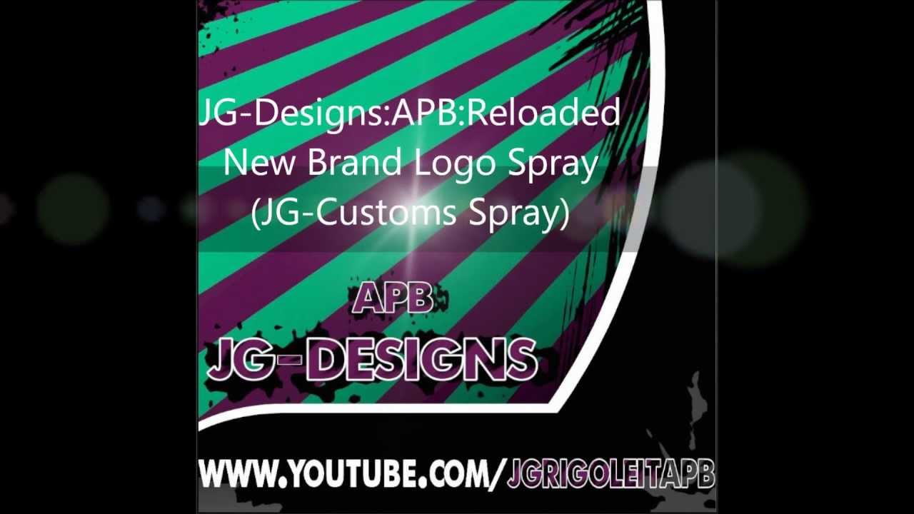 JG-Designs:APB:Reloaded - New Brand Logo Spray (JG-Customs Spray)