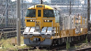 2023/07/26 【入換】 キヤE195系 LT-3編成 尾久車両センター | Japan Railways: KiYa E195 Series Long Rail Carrier at Oku