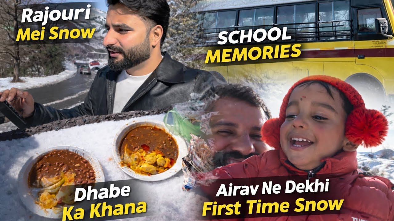 Airav ne dekhi first time snow😍||Apni Rajouri mei bhi Snow dekhli❄️
