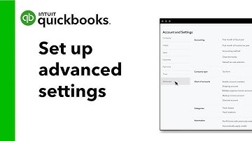 How to set up your advanced settings in QuickBooks Online