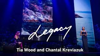 Chantal Kreviazuk and Tia Wood perform a duet at Legacy: A Celebration of David Suzuki at 90