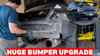 Amateur Installs JDM Bumper On Evolution 9